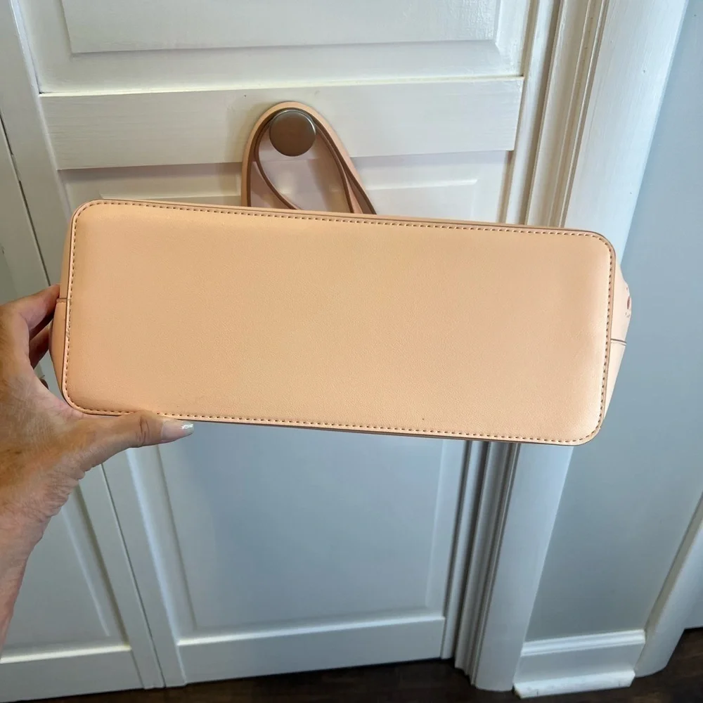 Nanette Lepore Pink Vegan Leather Tote And “Surf Spray Shoulder Bag 2 Piece Set